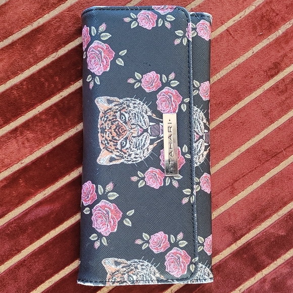 Tahari Handbags - Tahari Tiger & Roses Wallet